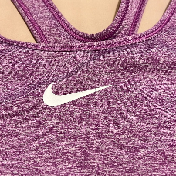 Women’s Nike Pro Racerback Sports Bra Purple Medium - Picture 2 of 7